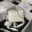 Borsa a mano Hobo con manico AP4066 Nero