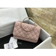 Borse Replica a tracolla con patta e manico rosa AP3574