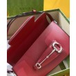Borsa a tracolla Gucci Horsebit 1955 764155 Rosso