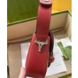 Borsa a tracolla Gucci Horsebit 1955 764155 Rosso