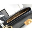 Borsa a tracolla in pelle di agnello AS2713 Nera