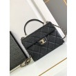 Borsa a tracolla in pelle di vitello granata nera AS47111