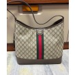 Borse Imitazioni a tracolla media Gucci Ophidia GG 781392 Caffè scuro