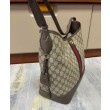 Borse Imitazioni a tracolla media Gucci Ophidia GG 781392 Caffè scuro