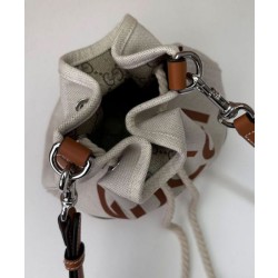 Borsa Replica 1:1 a tracolla mini Gucci con stampa Gucci 777166 Caffè