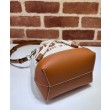 Borsa Replica 1:1 a tracolla mini Gucci con stampa Gucci 777166 Caffè