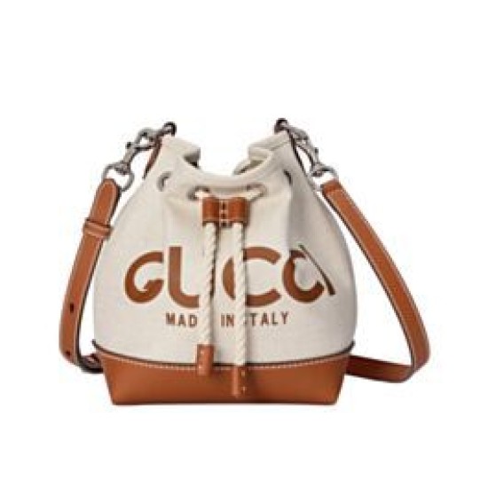 Borsa Replica 1:1 a tracolla mini Gucci con stampa Gucci 777166 Caffè
