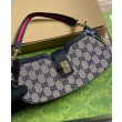 Borse Replica a tracolla mini Gucci Moon Side 786015 Blu scuro
