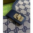 Borse Replica a tracolla mini Gucci Moon Side 786015 Blu scuro