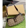 Borse Replica Alta Qualità a tracolla mini Gucci Moon Side 786015 Caffè scuro