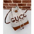Borsa a tracolla piccola Gucci con stampa Gucci 772856 Caffè