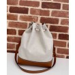 Borsa a tracolla piccola Gucci con stampa Gucci 772856 Caffè