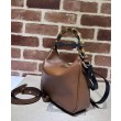 Borsa a tracolla piccola Gucci Diana in bambù Caffè