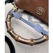 Borsa a tracolla piccola Gucci Diana in bambù Caffè