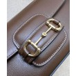 Bora Pari all'originale replica a tracolla piccola Gucci Horsebit 1955 735178 Caffè