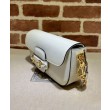 Borsa a tracolla piccola Gucci Horsebit 1955 735178 Crema