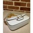 Borsa a tracolla piccola Gucci Horsebit 1955 735178 Crema