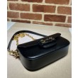 Borse Firmate Replica a tracolla piccola Gucci Horsebit 1955 735178 Nero