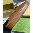 Borsa a tracolla piccola Gucci Jackie 782849 Caffè