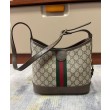 Borse Replica Alta Qualità a tracolla piccola Gucci Ophidia GG 781402 Caffè scuro