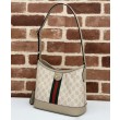 Borsa a tracolla piccola Gucci Ophidia Series GG Crema