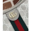 Borsa a tracolla piccola Gucci Ophidia Series GG Crema