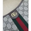 Borsa a tracolla piccola Gucci Ophidia Series GG Dark Coffee