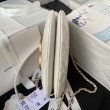 Borsa a tracolla piccola in pelle di agnello bianca AS4609