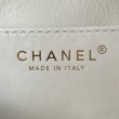Borsa a tracolla piccola in pelle di agnello bianca AS4609