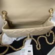 Borsa AS1787 Mini con patta albicocca