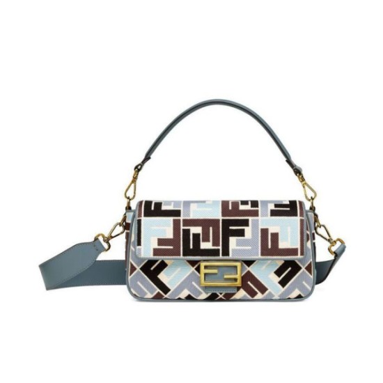Borse Replica Baguette Fendi 8BR600 Blu