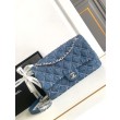 Borsa con patta in denim AS2240