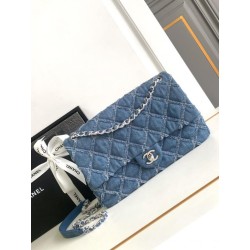 Borsa con patta in denim AS2240