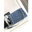 Borsa con patta in denim AS2240