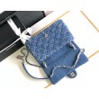 Borsa con patta in denim AS2240