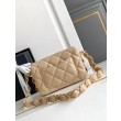 Borsa con patta in pelle di agnello AS2409 Beige