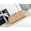 Borsa con patta in pelle di agnello AS2409 Beige