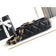 Replica Perfetta con patta in pelle di agnello AS2409 Nera