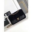 Replica Perfetta con patta in pelle di agnello shearling AS5149 Nera
