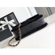 Replica Perfetta con patta in pelle di agnello shearling AS5149 Nera