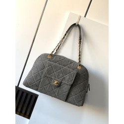 Borsa da bowling maxi in denim AS4812