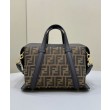 Borsa Fendi Boston 365 8BL152 Caffè