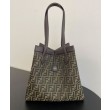 Borsa Fendi Origami Grande 8BH415 Caffè Scuro
