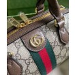 Borse Replica Gucci Ophidia Gg mini con manico superiore 772053 Caffè scuro