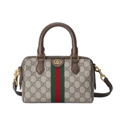 Borse Replica Gucci Ophidia Gg mini con manico superiore 772053 Caffè scuro