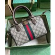 Borse Replica Gucci Ophidia Gg mini con manico superiore 772053 Caffè scuro
