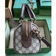 Borse Replica Gucci Ophidia Gg mini con manico superiore 772053 Caffè scuro