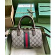 Borse Replica Gucci Ophidia Gg mini con manico superiore 772053 Caffè scuro