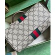 Borse Replica Gucci Ophidia Gg mini con manico superiore 772053 Caffè scuro
