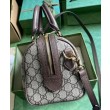 Borse Replica Gucci Ophidia Gg piccola con manico superiore 772061 Caffè scuro